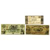 Image 1 : Various Issuers, 1830s-1860s, Trio of Obsolete Notes