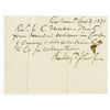 Image 1 : Bradley Tyler Johnson, Confederate General from Maryland, 1871 Autographed Fiscal Document.