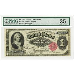 U.S. Silver Certificate, $1, 1891, Fr#223 Issued Note.