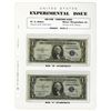 Image 1 : U.S. "R" and "S" 1935 A, Experimental Banknote Pair.