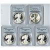 Image 1 : U.S. American Silver Eagles, 1986 to 2007 Proof & Uncirculated Collection