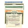 Image 1 : Assortment of Banking Stock Certificates, ca.1900-1960 Issued Stock Certificates, 9 Pieces