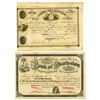 Image 1 : Bank of Charleston, 1852 & 1893 Issued Pair of Stock Certificates