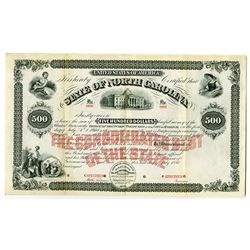 State of North Carolina, 1880 Specimen "Consolidated  Debt of the State" Bond