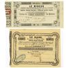 Image 1 : California Gold Rush - French Issued Mining Stock Certificates, ca.1850.