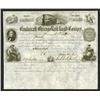 Image 1 : Cincinnati and Chicago Rail Road Co., 1855 Issued Stock Certificate.