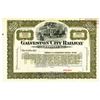 Image 1 : Galveston City Railway Co., ca.1900-1920 Specimen Stock Certificate