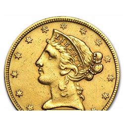 $5 Liberty Gold Coin Half Eagle Pre-1933