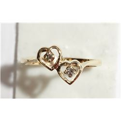 #1-10KT YELLOW GOLD DIAMOND RING