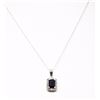 Image 1 : #10-10KT WHITE GOLD CHAIN WITH DIAMOND