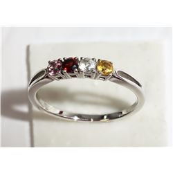 #18-10KT WHITE GOLD WITH TOURMALINE,