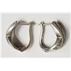 Image 2 : #20-STERLING SILVER CUBIC ZIRCONIA EARRINGS