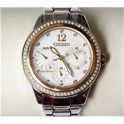 #21-STAINLESS STEEL CITIZEN ECO-DRIVE DIAMOND