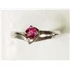 Image 1 : #22-STERLING SILVER RUBY(0.35CT)RING