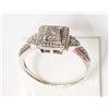 Image 2 : #25-STERLING SILVER DIAMOND(0.15CT)RING