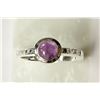 Image 1 : #26-STERLING SILVER AMETHYST RING