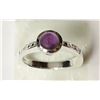 Image 2 : #26-STERLING SILVER AMETHYST RING