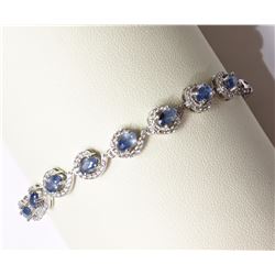 #27-STERLING SILVER ENHANCED SAPPHIRE