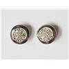 Image 1 : #28-STERLING SILVER DIAMOND(0.15CT)STUD