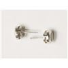 Image 2 : #28-STERLING SILVER DIAMOND(0.15CT)STUD