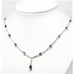 #31-STERLING SILVER BLUE SAPPHIRE