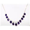 Image 1 : #33-10KT YELLOW GOLD AMETHYST NECKLACE