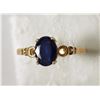 Image 1 : #35-14KT YELLOW GOLD SAPPHIRE(0.55CT)WITH