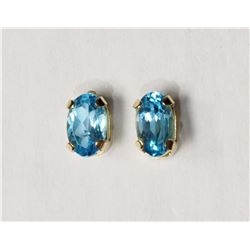 #44-10KT YELLOW GOLD BLUE TOPAZ