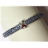 Image 2 : #46-STERLING SILVER BLUE SAPPHIRE(8.5CT)