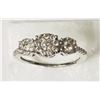 Image 1 : #49-10KT WHITE GOLD DIAMOND(0.25CT)RING