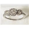 Image 2 : #49-10KT WHITE GOLD DIAMOND(0.25CT)RING