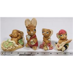 LOT OF 4 PENDELFIN FIGURINES INCL TOTTY, CASANOVA,
