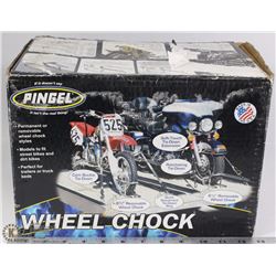 NEW PINGEL WHEELCHOCK, HAUL MOTOR BIKE