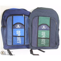 LOT OF TWO NEW SPORT BACKPACKS