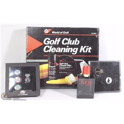 NEW WORLD OF GOLF CLEANING KIT W/ACCESSORIES