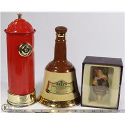 SET OF 2 VINTAGE DECANTERS BELLS SCOTCH