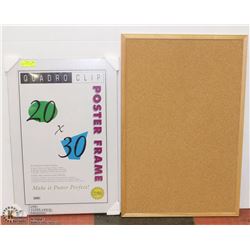 NEW POSTER FRAME AND PEG BOARD