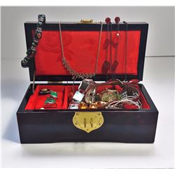 #18 - ASIAN STYLE LACQUER JEWELRY BOX