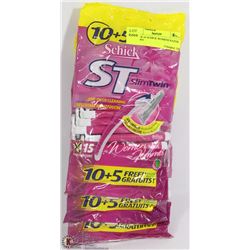 LOT OF 45 SCHICK WOMENS RAZOR BLADES