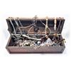 Image 1 : #6 - WOODEN TREASURE CHEST BOX & CONTENTS