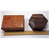 Image 2 : #5 - LOT OF 2 WOODEN BOXES & CONTENTS