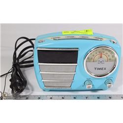 VINTAGE TIMEX ALARMCLOCK RADIO "BLUE"
