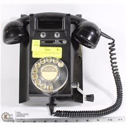 VINTAGE OLD ROTARY DIAL WALL PHONE
