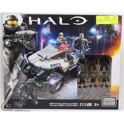 NEW HALO NMPD WARTHOG MEGA BLOKS SET