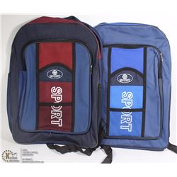 LOT OF TWO NEW SPORT BACK PACKS