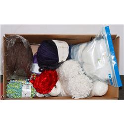 BOX OF ASSORTED YARNS