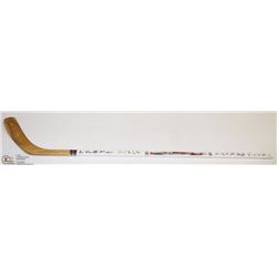 2008 EDMONTON OILERS 30 YRS OF HOCKEY SIGNED STICK