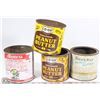 Image 1 : FLAT OF 4 VINTAGE PEANUT BUTTER TINS