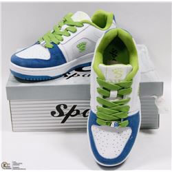 LEATHER UPPER LIGHTBLUE/WHITE/GREEN RUNNERS 4.5