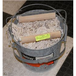 VINTAGE GSW GALVANIZED MOP BUCKET H-2138, #24